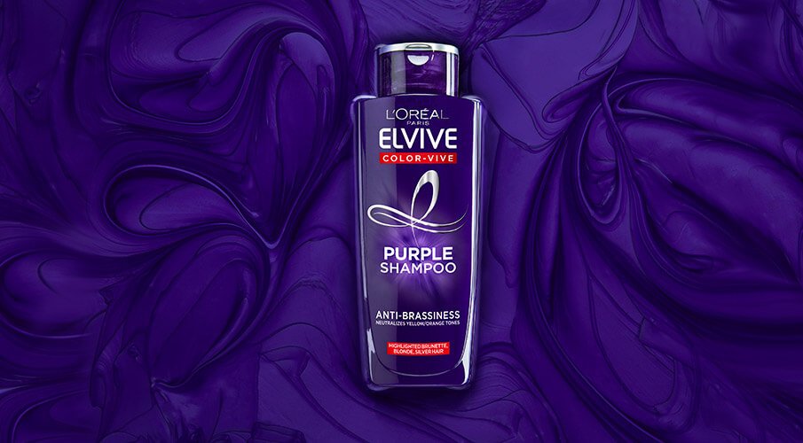 Shampoo Elvive Violeta Cuidado del cabello Oap en textura dorso png